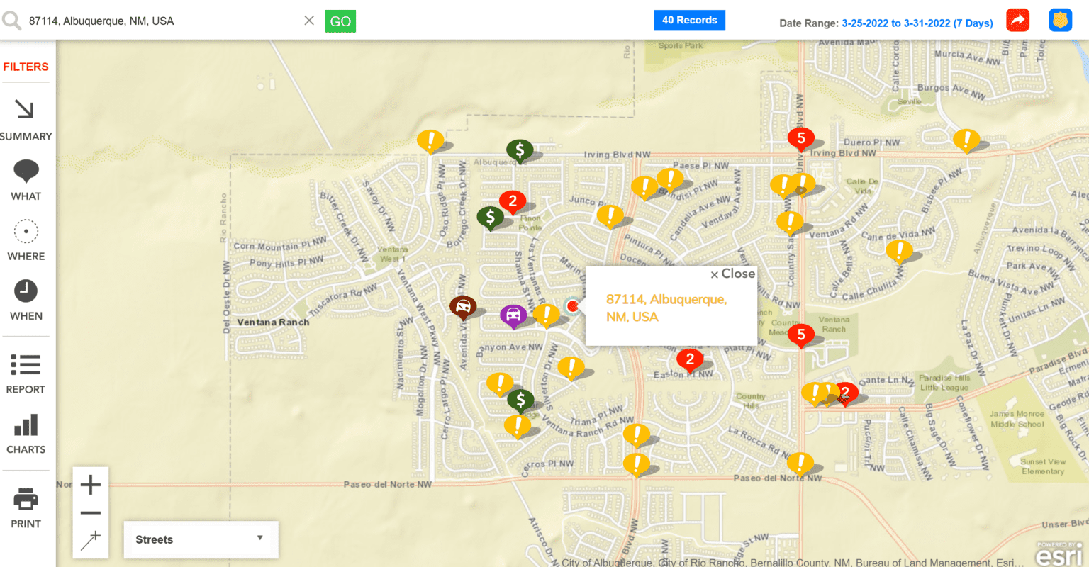 Crime Map April 1-7